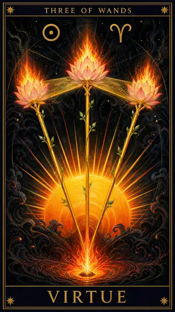 Three of Wands — Virtue