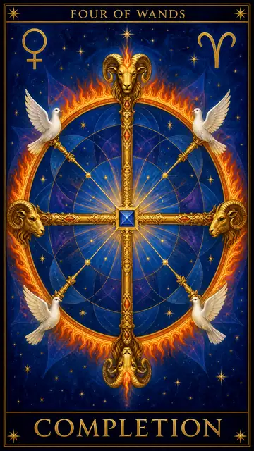 Four of Wands — Completion