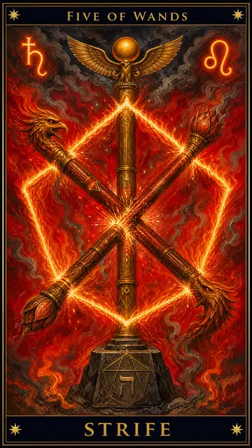 Five of Wands — Strife