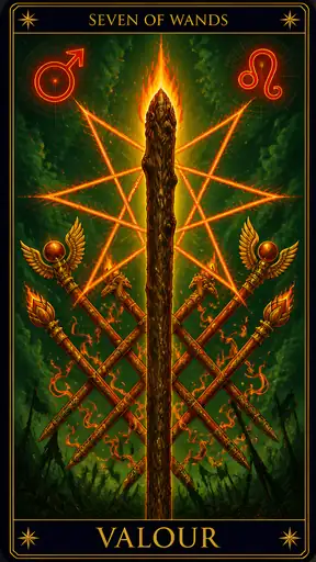 Seven of Wands — Valour