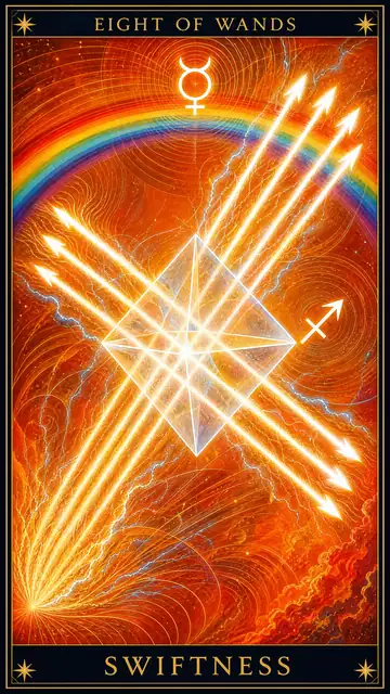 Eight of Wands — Swiftness