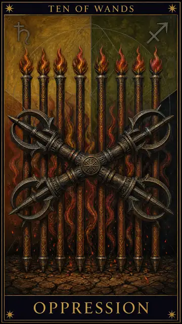Ten of Wands — Oppression