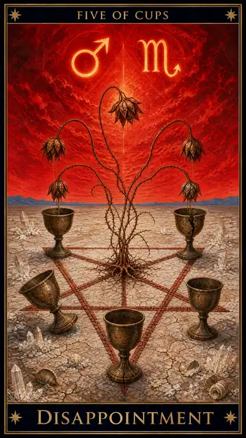 Five of Cups — Disappointment
