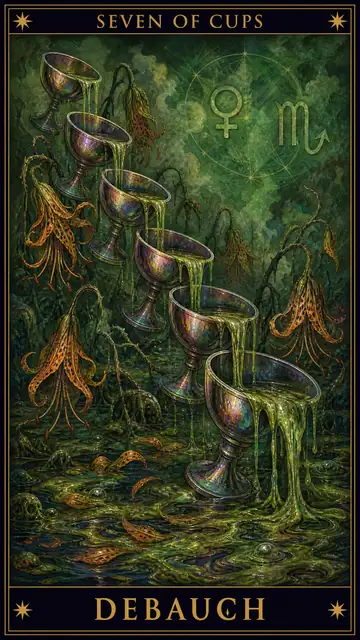 Seven of Cups — Debauch