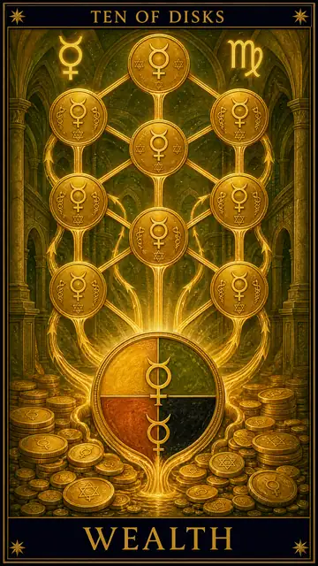 Ten of Disks — Wealth