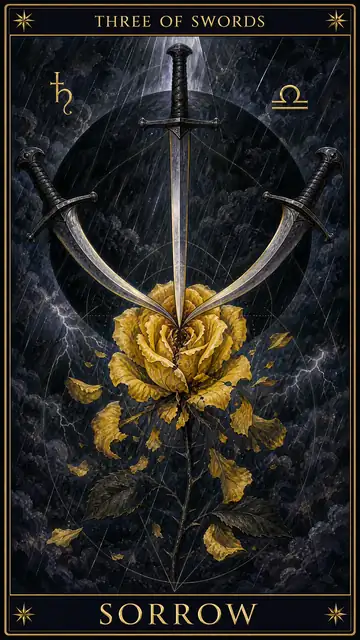 Three of Swords — Sorrow