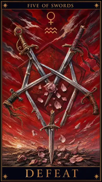 Five of Swords — Defeat