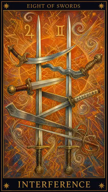 Eight of Swords — Interference