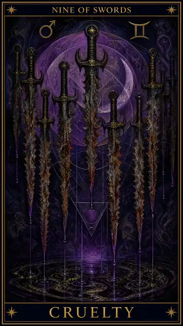 Nine of Swords — Cruelty